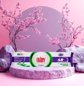 دستمال مرطوب نظافت کف فیری با رایحه اسطوخودوس مناسب زمین و تی بسته ۵۰ عددی
